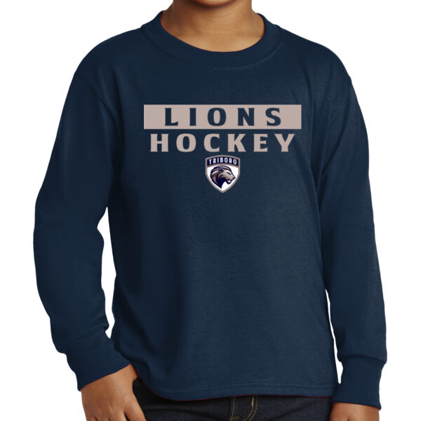 Triboro Lions - Youth Dri Power ® 50/50 Cotton/Poly Long Sleeve Thumbnail