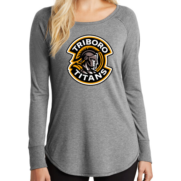Titans Logo - ® Women's Perfect Tri ® Long Sleeve Tunic Tee Thumbnail